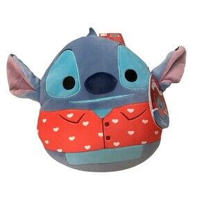 Stitch Disney Squishmallow 8" Plush Heart Valentines Day Soft Toy Kelly Toy